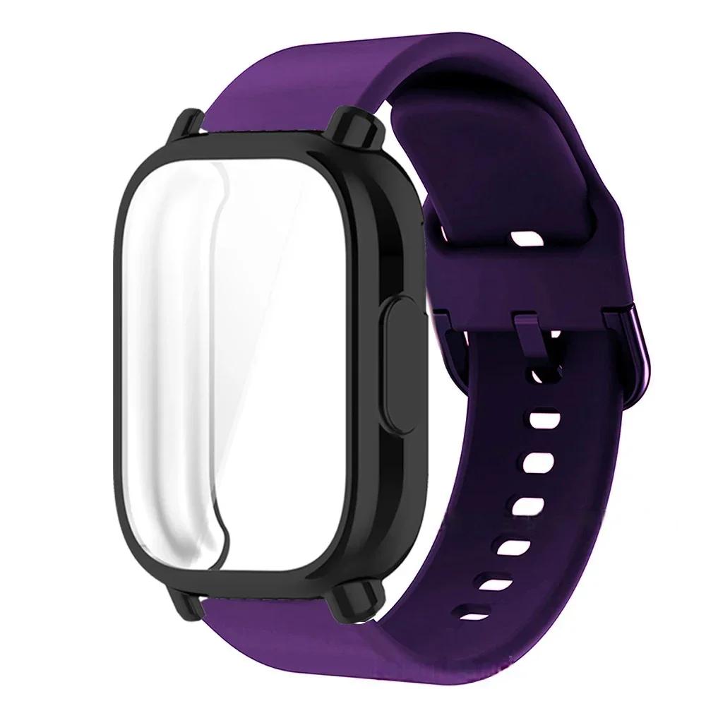 Protector Case+Silicone Strap For Xiaomi Redmi Watch 5 active/5 Lite Full Cover Screen TPU Soft Shell and Breathable Sport Bands