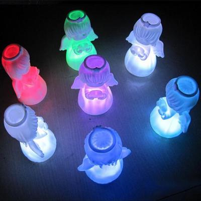 1Pc Night Light Colorful Creative Love Angel LED Night Light Bed Wall Lamp Home Illumination