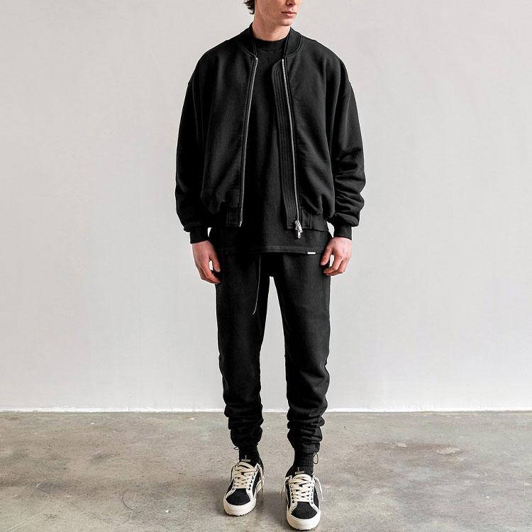 Represent Jackets Men's Black Baseball Collar Moderate Other M04081-01