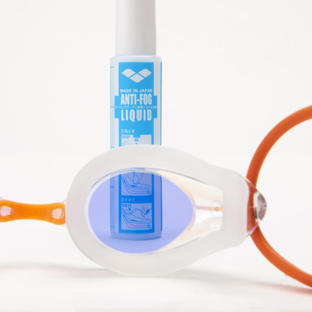 ARENA Racing Swimming Unisex Yellow and One Size Fits Mirrored AGL-510M Goggles, Splash, Clear, Most, Lenses, Anti-Fog (Renon)