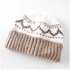 Unisex Retro Jacquardstickad Mössa Varmt Öronskydd Höst Vinter