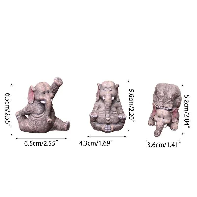 Style Tendance Nouvelle Décoration de Maison Éléphant Pieuvre Ornements en Résine Artisanat Moderne Simple Embellissements en Résine