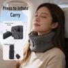 Portable Inflatable Neck Support Pillow for Travel & Office Naps with Pump