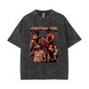 Washed Vintage Rapper Central Cee Face Graphic Tshirt Men Women Hip Hop Fashion Short Sleeve T Shirts Mens Oversized Streetwear