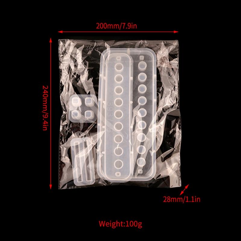 4Pcs/set Multi-Functional Pen Holder Resin Molds Storage Box Pencil Holder Silicone Mold Resin Casting Art for DIY Pen