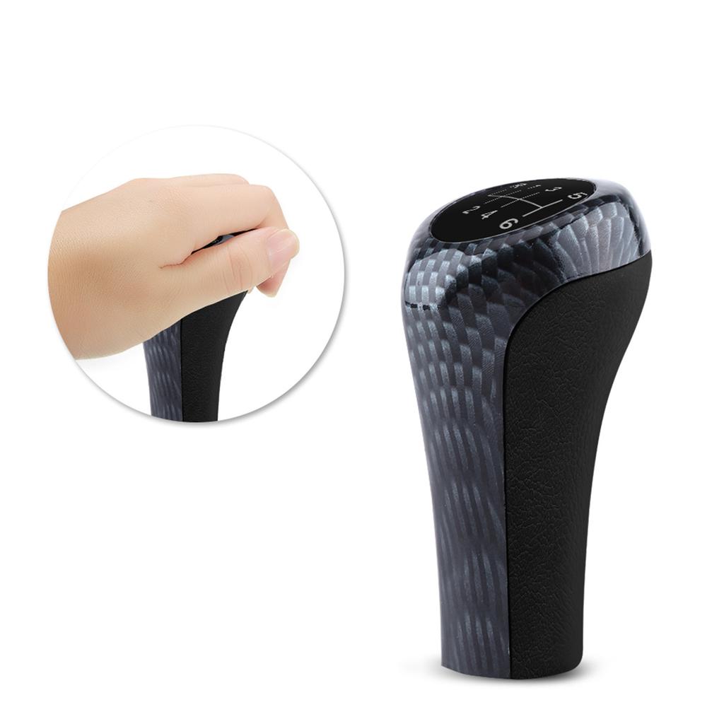 6 Speed Car Gear Shift Knob Stick Head For E90 E91 E92 X1 X3 X5 Carbon Fiber Color
