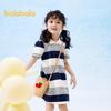 Balabala Girls' Summer Striped Polo Dress