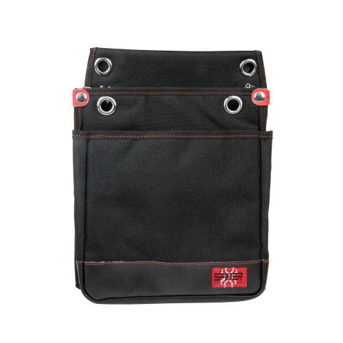 SK11 SPIDER Tobi Worker's Waist Pouch, Large, Slim Design with Inner Pocket, Stretch Fabric, 250mm W x 320mm H x 110mm D (SPD-JY04-B)