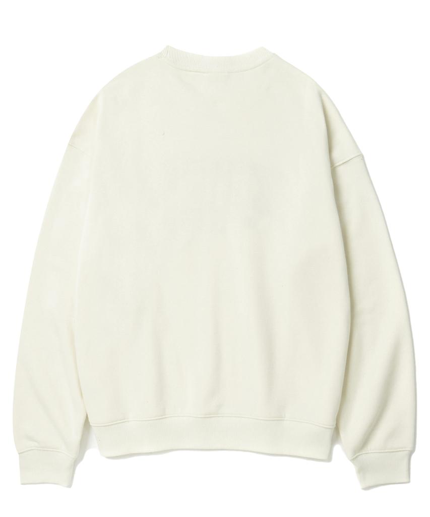 KULTE Twill Arch Logo Crewneck Ivory