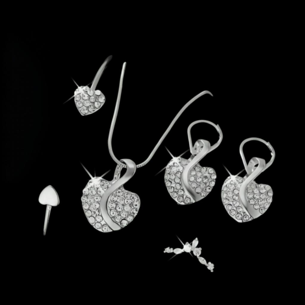 Ladies Watch Love Necklace Jewelry Set Yanyu Popular Love Quartz Watch Women