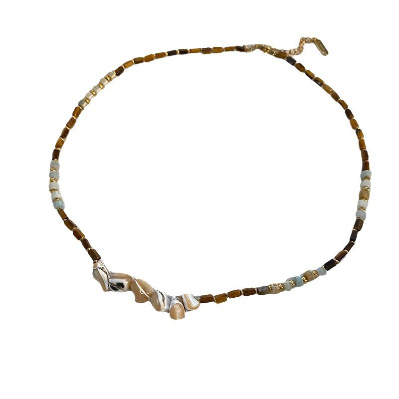 Handmade Retro Beaded Clavicle Chain Women's Necklace