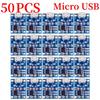20/50PCS Type-c/Micro USB 5V 1A 18650 TP4056 Lithium Battery Charger Module Charging Board With Protection Dual Functions 1A