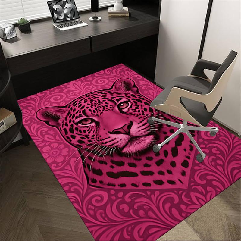 

1PC leopard pattern Extra Large Non Slip Floor carpet, Office, family, Studio Large Area Rug Indoor Rugs, Bold Statement Piece 60cm by 90cm