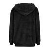 Winter Women Long Sleeve Fleece Hooded Sweatshirt Pullover Warm Jumper Sweaters With 1/4 Zip