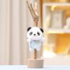 Cute Keychain Panda Cartoon Girl Backpack Decoration Hanging Plush Gift Doll