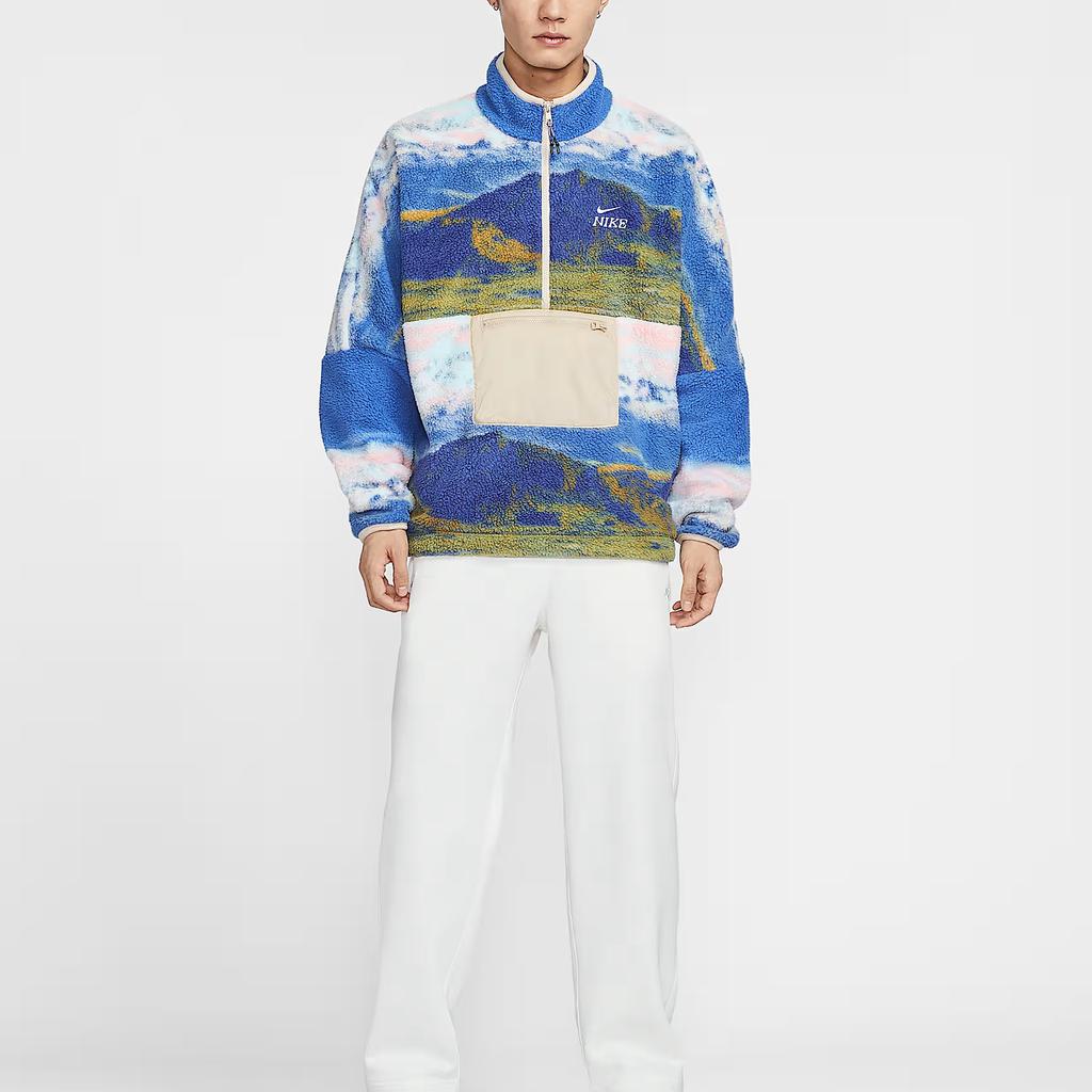 Nike Club Fleece+ Year Of The Horse Limited Edition CNY New Year Collection Half-Zip Stand Collar Loose Soft Fleece Jacket Men Jackets IQ6117-126