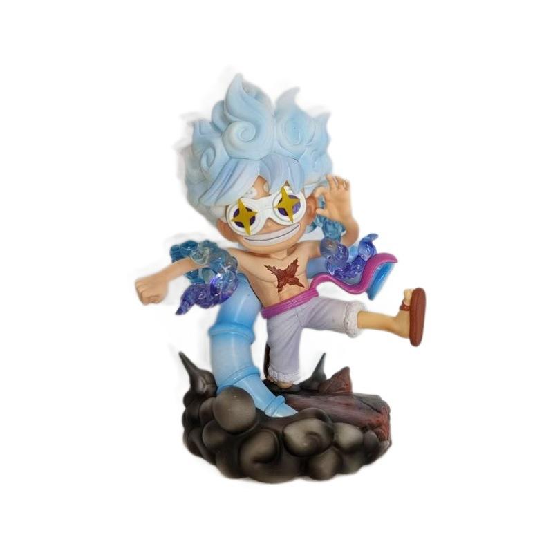 One Piece figure Monchi Luffy Nika Luffy chassis car desktop ornament two-dimensional animation peripheral gifts