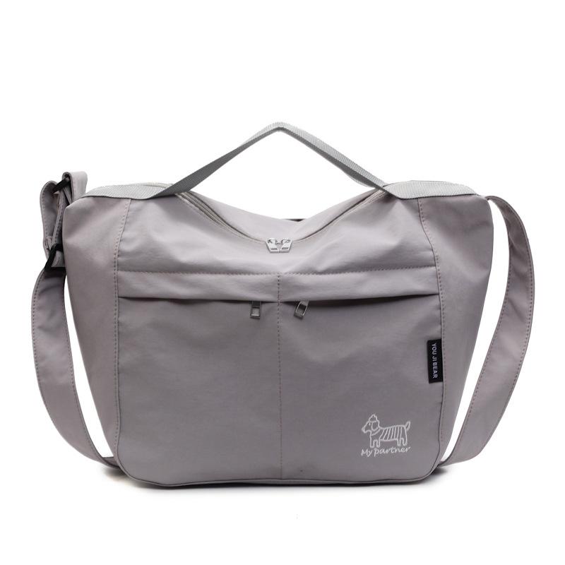 Student Class Handbag Lightweight Waterproof Nylon Cloth Tote Bag Large Capacity Crossbody Bag