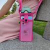 1PC Outdoor Crossbody Storage Mesh Bag Water Cup Cover Protection Case Water Cup Bag Mesh Milk Tea Children's Water Bottle Mesh