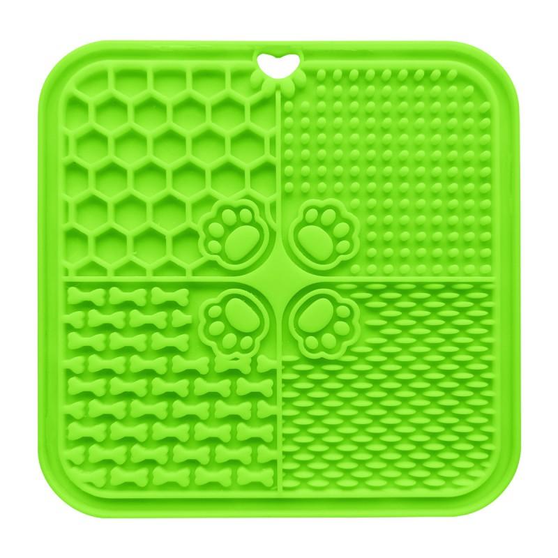 Silicone Slow Feeder Mat Dogs Cats With Suction Base Non-Slip Lick Pad Food Puzzle Tray In Multiple Colors