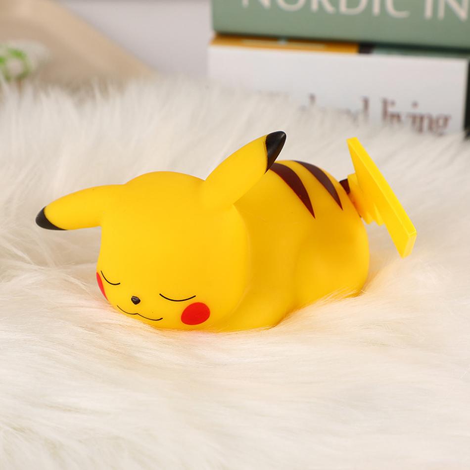 Pikachu Gengar Night Light Cute Anime Soft Light Bedroom Bedside LED Light Vinyl Desk Decoration Christmas Children's Toy High Quality Gift