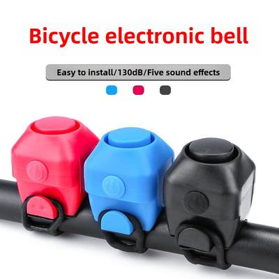 Electric Bike Horn 130Db Loud Safety Alarm Abs Ultralight Rainproof For Mtb Road Cycling Outdoor Sports Commuter Accessories