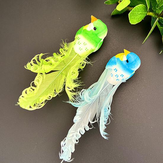 Artificial Birds Simulation Foam Birds with 3D Feather Tail Realistic Clip