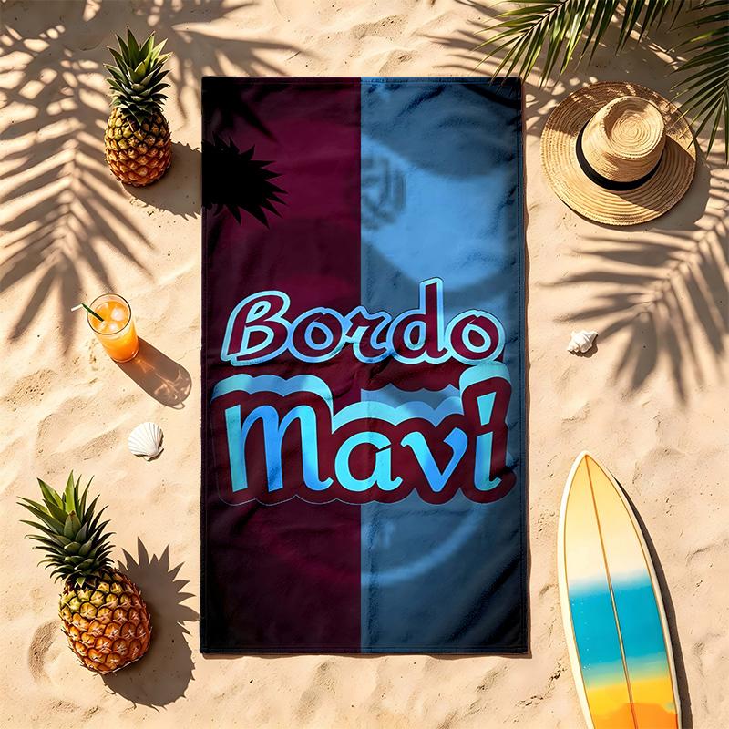 Trabzonspor (5) Thema Strandtuch Sandabweisend Weich Und Bequem Geeignet Für Den Pool Camping Yoga Und Tauchen Ein Reise-Essential