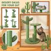 Cactus Cats Scratching Post Tree - Sturdy Cats  Scratcher With Natural Sisal, Soft Plush Surface For Indoor Cats