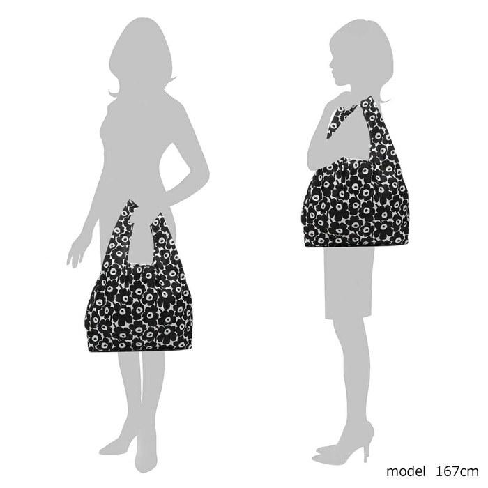 Marimekko Tote Bag - Unikko - Black/White - A4 Size