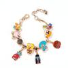 Cartoon Character Alloy Bracelet Kids Adults SpongeBob Patrick DIY Friendship BFF Charm Jewelry