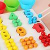 Wooden Arithmetic Clip Beads Preschool Toy Early Cognitive Educational Toy For Kids