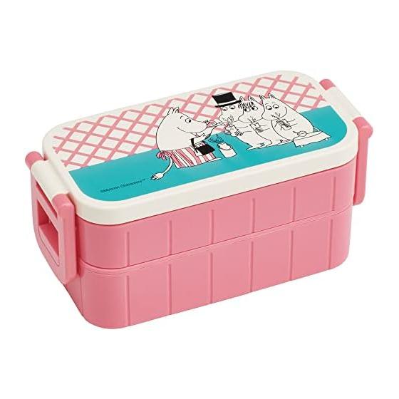 Skater Lunch Box 2 Tiers 600ml Women s Antibacterial Lunch Box Made in Japan Moomin Colorful YZW3AG-A