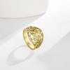 Skyrim Vintage Celtics Knot Rings Women Men Stainless Steel Geometric Ring Witchcraft Amulet Jewelry Gift for Mother Lover