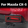 For Mazda CX-5 2026 2027 Rear Fog Light Cover Trims Lamp ABS Carbon Fiber Pattern Kit Foglight Car-Styling Accessories