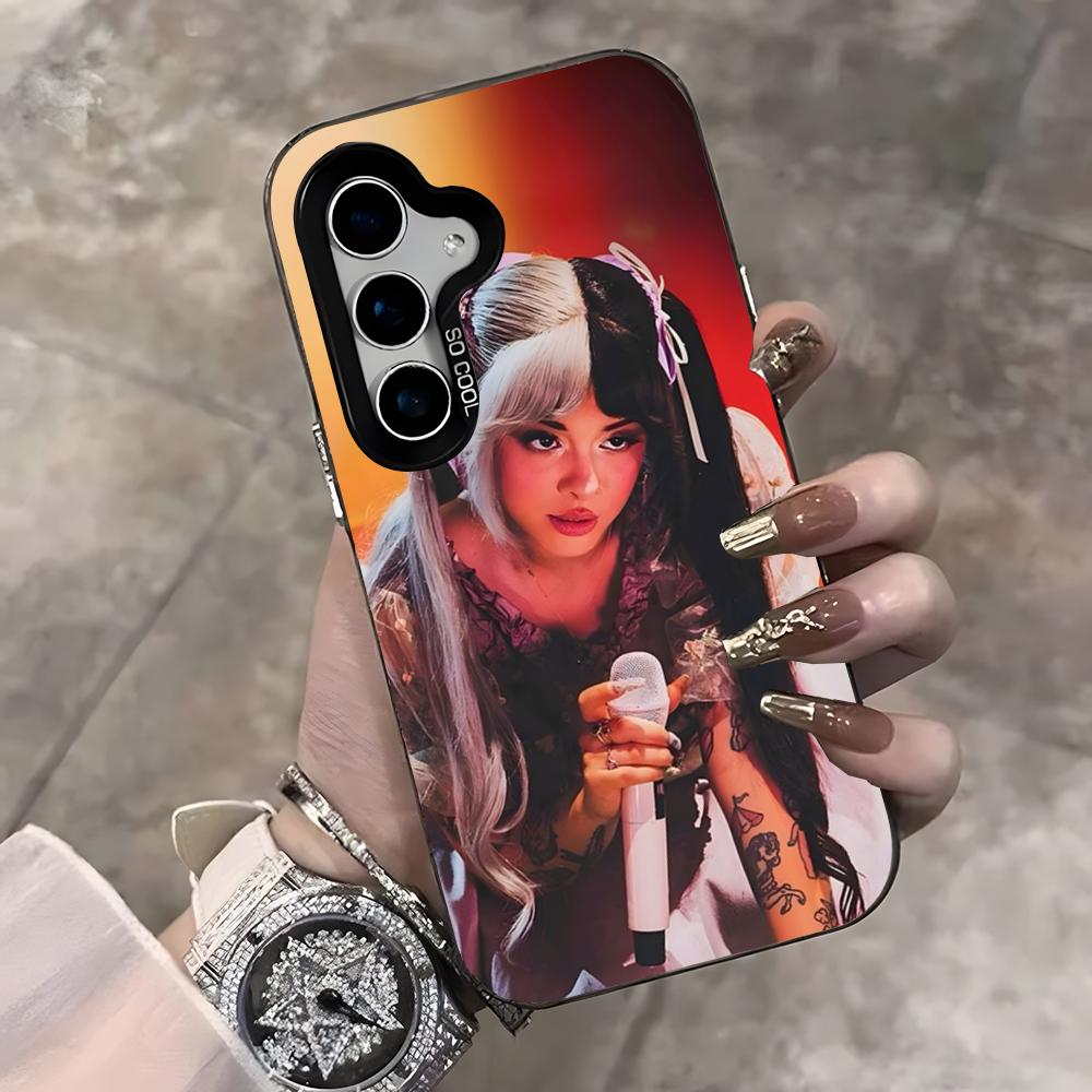 Girl Singer Melanie M-Martinez Phone Case For Samsung S25 Ultra S23 S22 S21 S20 Ultra Plus S24 Fe A54 A55 Color Silver Cover