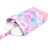 COLORFUL CANDY STYLE Gusseted Bag and Drawstring and Perfect for preschool and Cute and fluffy candy pop NS780600 3-Piece Set (with Reflector) Pouch.