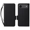 For iPhone Air Case with Wrist Strap Litchi Texture PU Leather Wallet Phone Cover