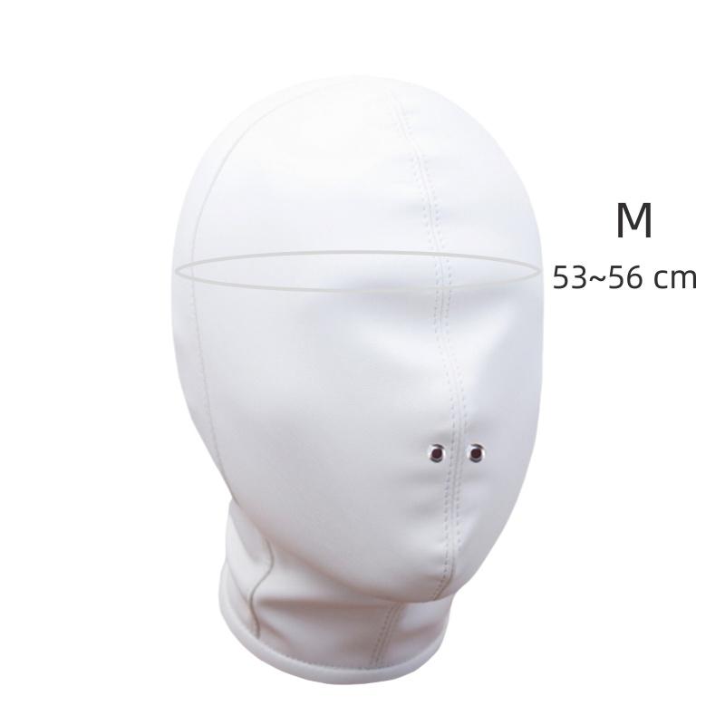 Sexy Leather Zipper Head Hood with Fetish Slave Bondage Mask Costume for Couples BDSM Cosplay Restraint Flirting Sex Toy