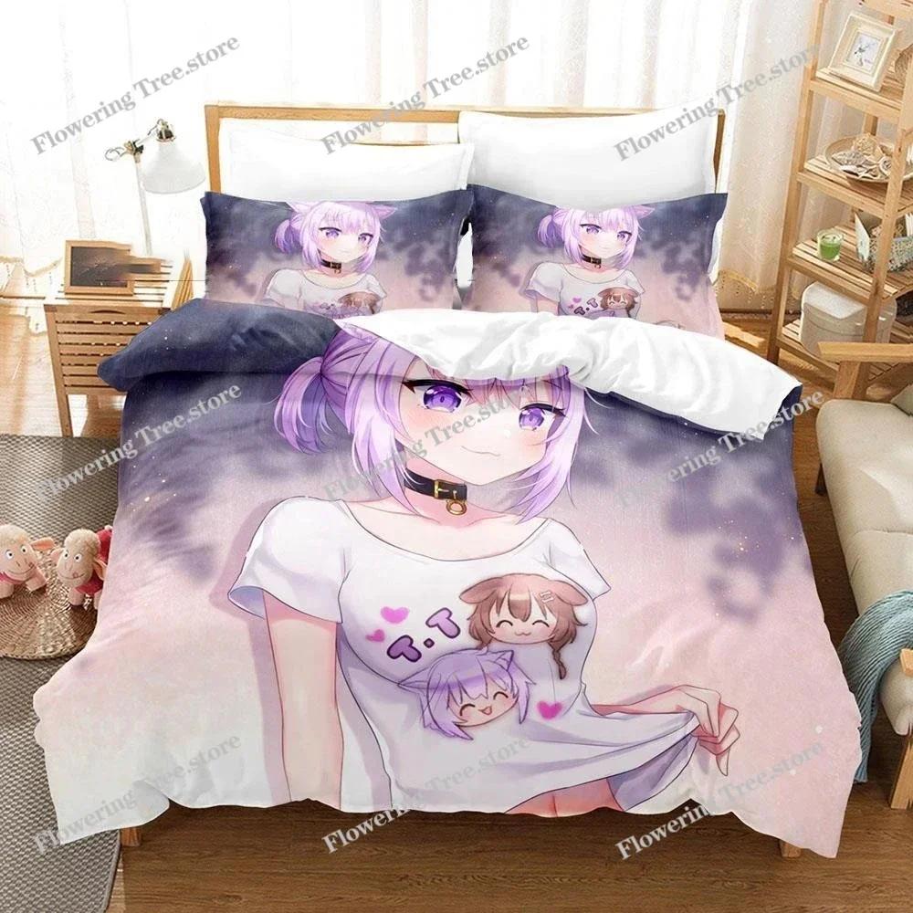Anime Nekomata Okayu Bedding Set Duvet Cover Bedroom Comforter Covers Single Twin King Size Quilt Cover Home Textile