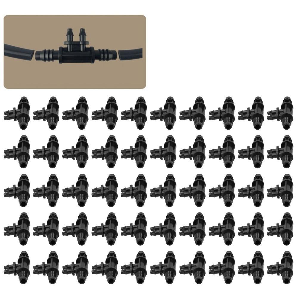 50PCS Lightweight Pipe Connector Plastic Hose Connector Tubing Connector Garden Watering System