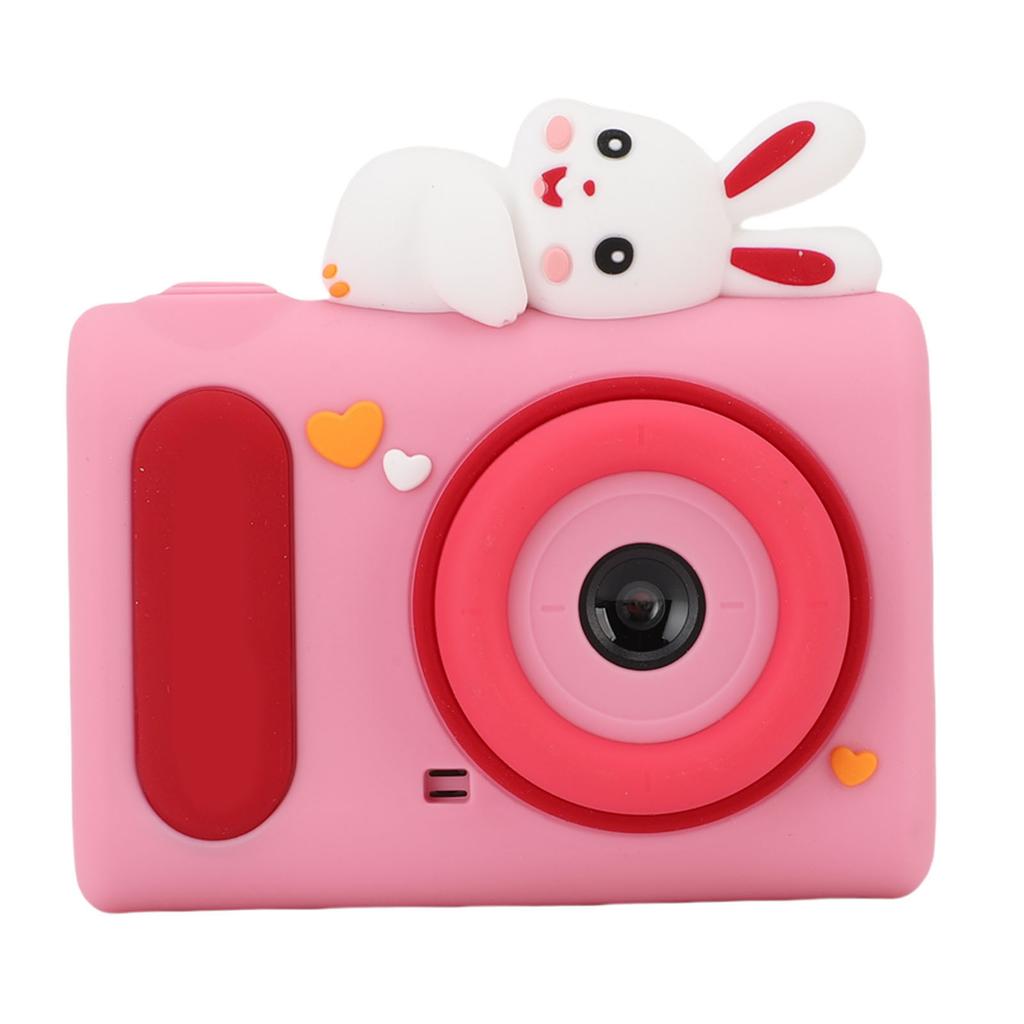 Digital Camera 40MP 1080P HD Dual Lens Video Camera with Cartoon Bunny Silicone Cover 2 Inch Screen for Teens Birthday Gifts
