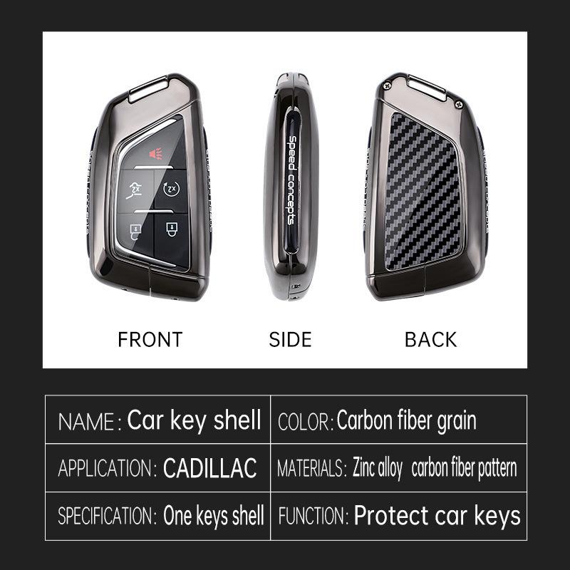 Cadillac Key Cover: High-End Metal Shell for XT6, XT5, CT5, XT4, CT6, ATSL, XTS