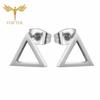 12 Pairs Stud Earrings Set for Women Geometric Triangle Star Round Cross Heart Earing Piercing Stainless Steel Zircon Resale