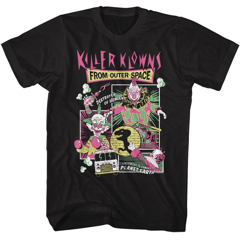 Killer Klowns From Outer Space Movie Collage Destroyer Of Humans Men T Shirt XXXL