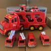 Fire Toy Truck Model Set With Lights And Sound For Kids Learning Entertainment