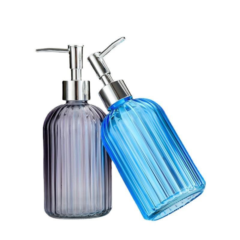 Color Clear Soap Dispenser Bottle Refillable Liquid Hand Soap Shampoo Dispenser for Bathroom Kitchen