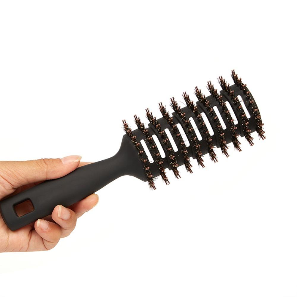 Anti Static Soft Boar Bristles Comb Professional Detangling Hair Brush Scalp Massage Comb  Salon