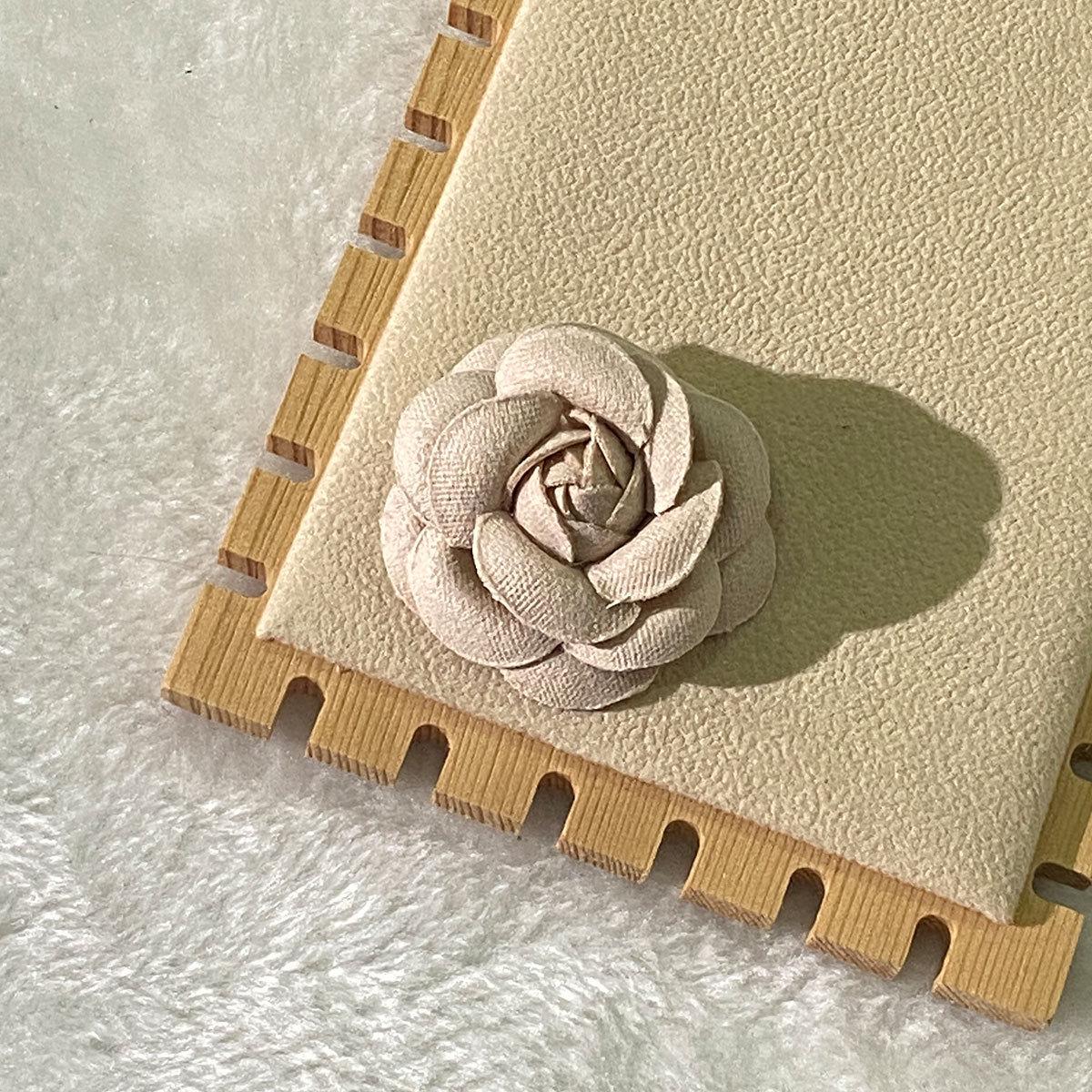 Элегантная Французская Ретро Брошь-Булавка Камелия хаки