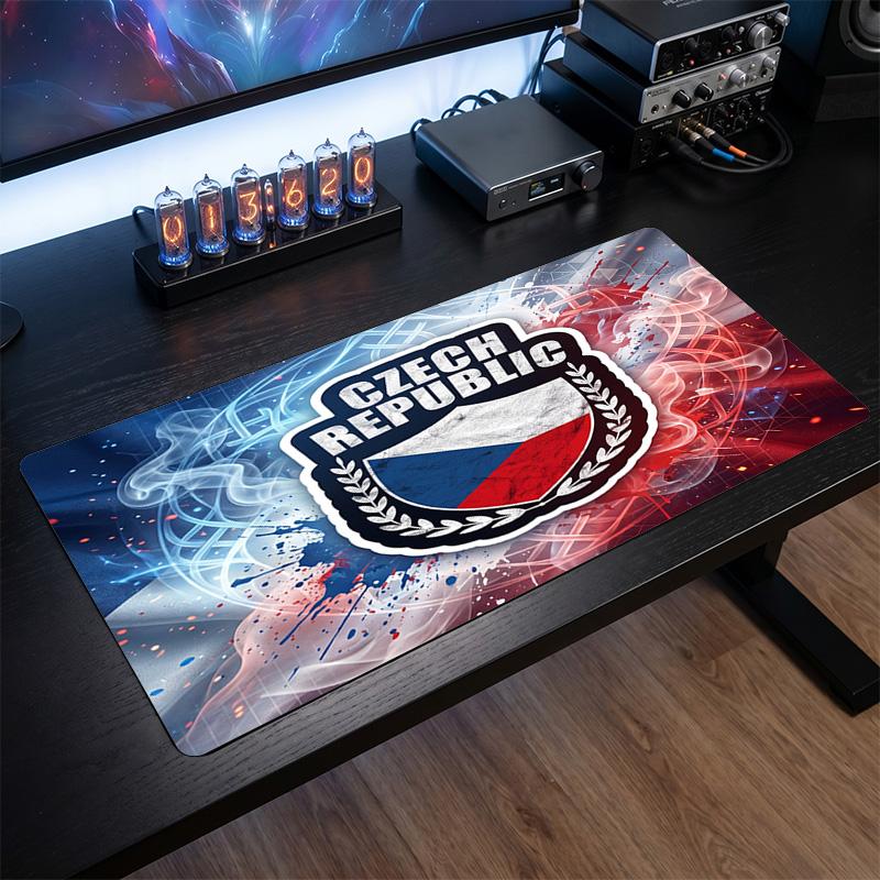 Republi Football Crest Mouse Pad, Extended Non Slip Rubber Desk Mat for Gaming Office Laptop Fan Gift